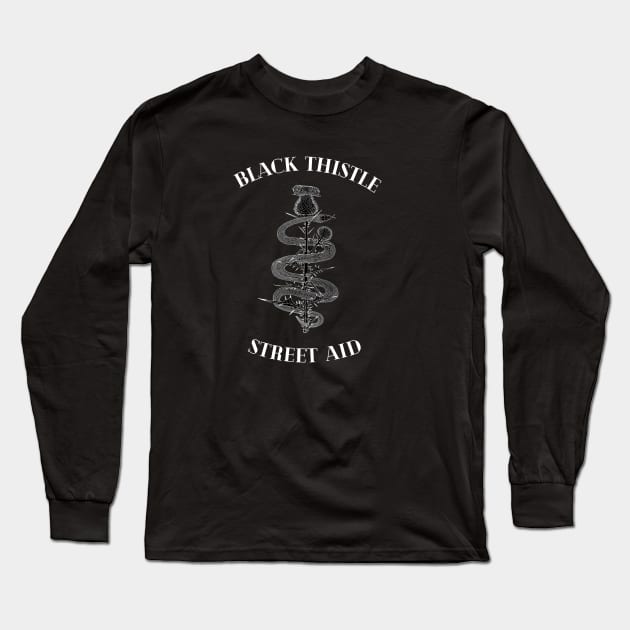 thistle & snake Long Sleeve T-Shirt by Black Thistle Street Aid